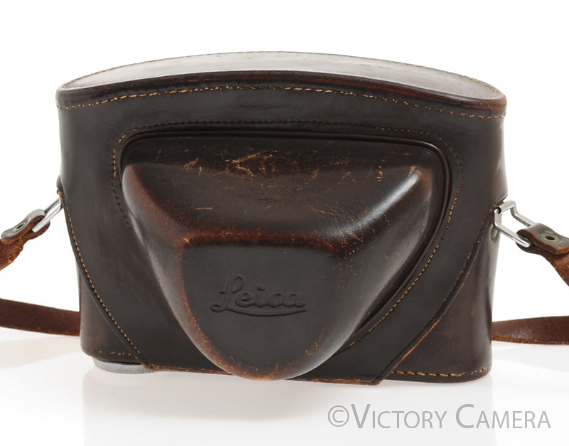 Leica Leitz Vintage Brown Leather Ever Ready Camera Case for M2 M3 M4 [EXC] - Victory Camera