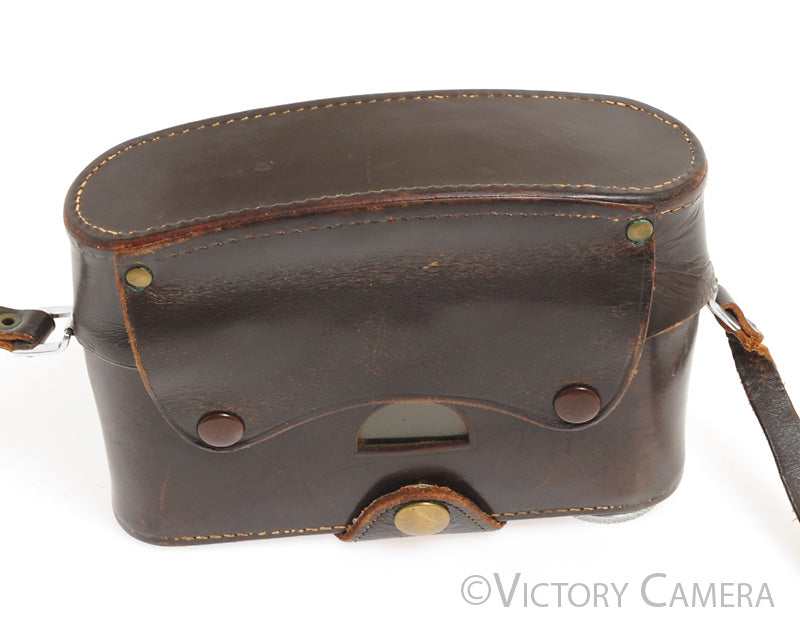 Leica Leitz Vintage Brown Leather Ever Ready Camera Case for M2 M3 M4 [EXC] - Victory Camera