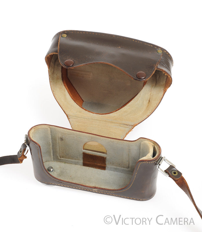 Leica Leitz Vintage Brown Leather Ever Ready Camera Case for M2 M3 M4 [EXC] - Victory Camera