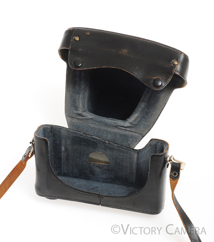 Leica Leitz M5 Black Leather Ever Ready Case w/ 1/4&quot; Screw -Window Intact- [EXC] - Victory Camera