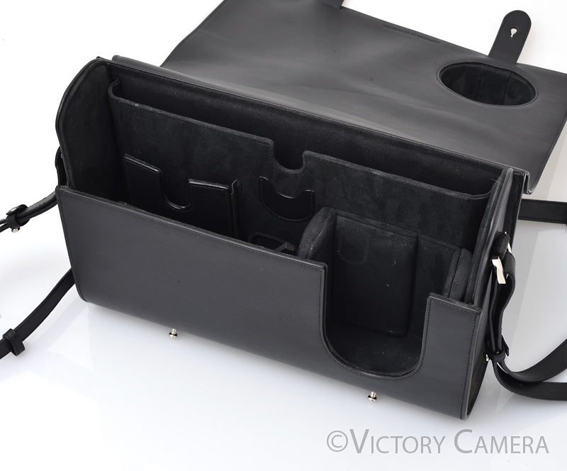 Leica Black Leather Day Bag 19504 For Q Series [EXC] - Victory Camera