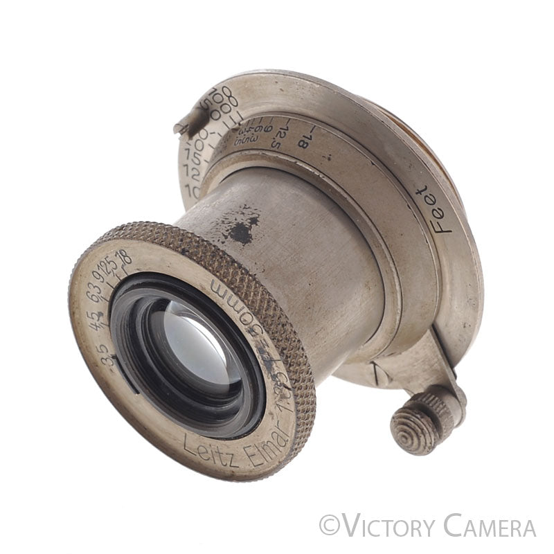 Leica Elmar 50mm f3.5 Nickle L39 LTM Feet Screw Mount Lens -YYE CLA- [EXC] - Victory Camera