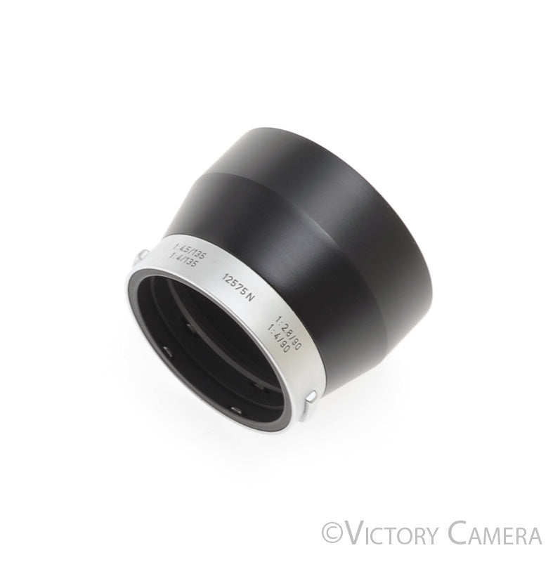 Leica IUFOO 12575N Metal Lens Shade / Hood for Elmar Elmarit 90, 135 [EXC] - Victory Camera
