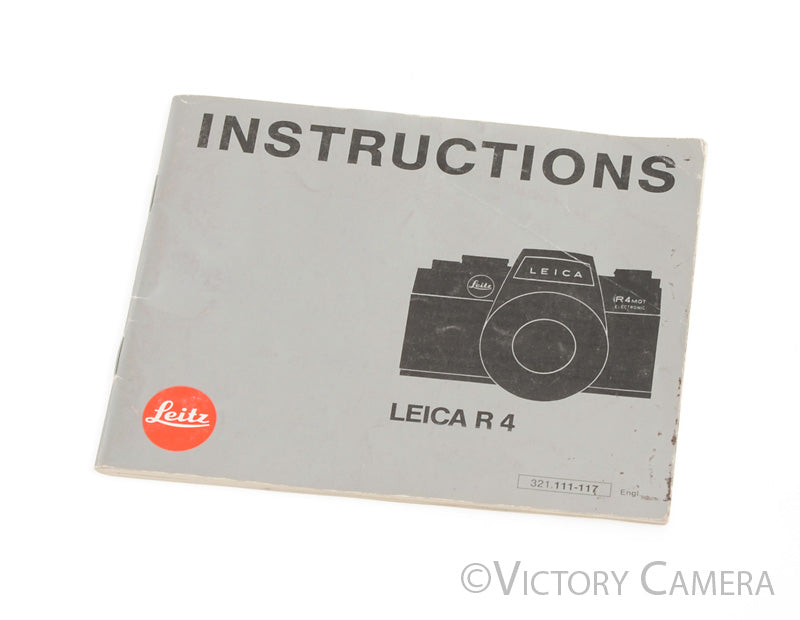 Leica R4 Genuine Instruction Manual Booklet (English) [EXC] - Victory Camera