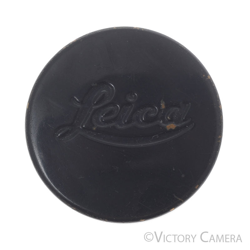 Leica Black Brass a36 Lens Cap with Red Felt [GOOD] image 1