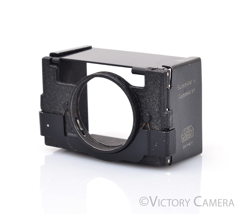 Leica SOOFM Black Metal Folding Shade / Hood for 50mm Summicron Lens [EXC] - Victory Camera