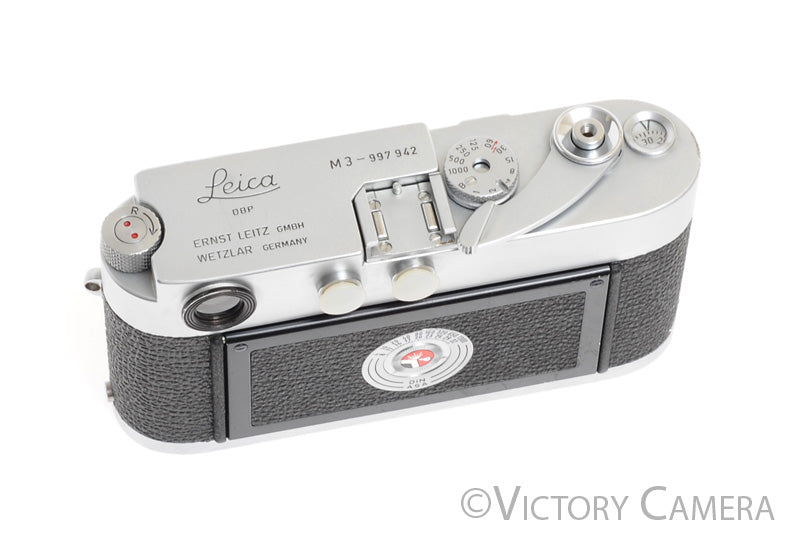 Leica M3 SS (Single Stroke) Chrome 35mm Rangefinder Camera Body -Nice- - Victory Camera