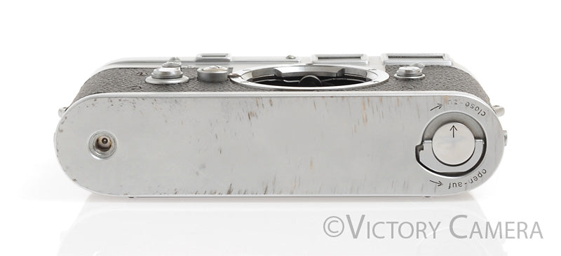 Leica M3 DS Chrome 35mm Rangefinder Camera Body -New Leather- [EXC-] - Victory Camera