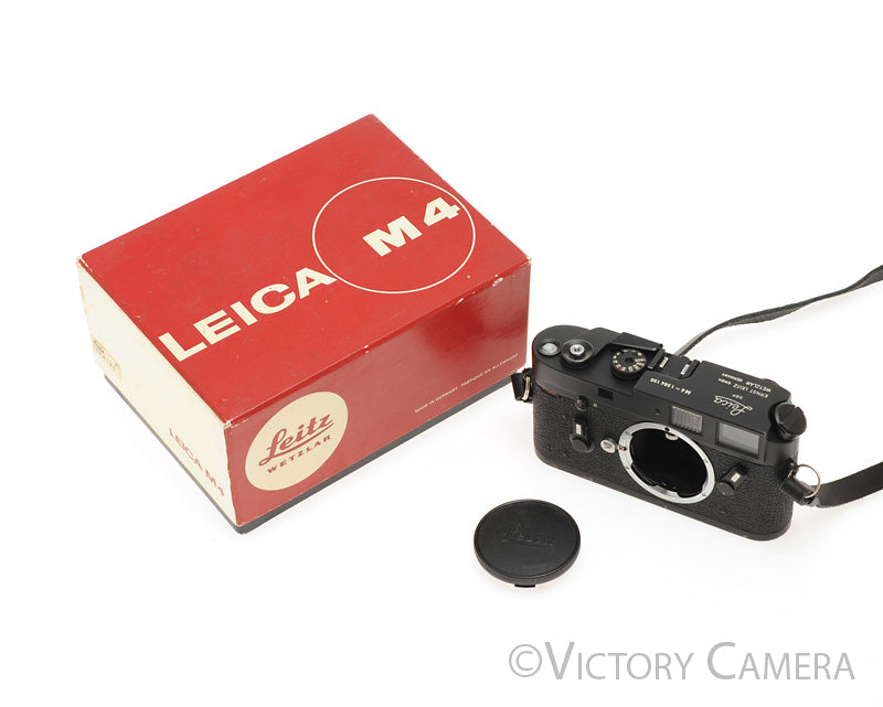 Leica M4 Black Chrome 35mm Rangefinder Camera Body  [EXC] - Victory Camera
