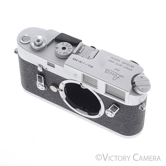 Leica M4 Classic Chrome 35mm Rangefinder Camera Body -YYE CLA- [EXC-] - Victory Camera