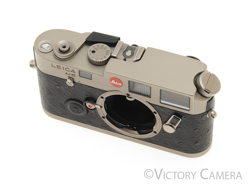 Leica M6 Titanium Ostrich Leather 35mm Rangefinder Camera Body w/ Box