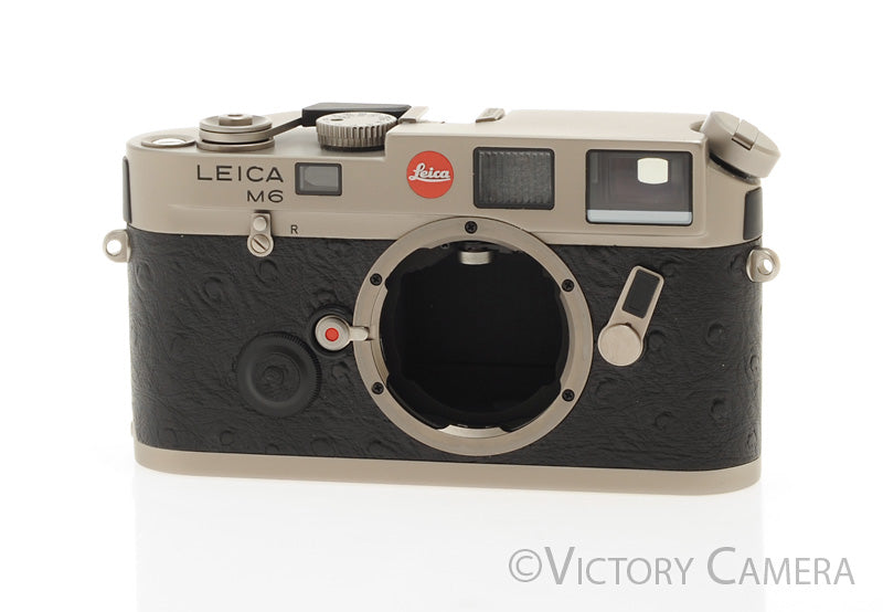 Leica M6 Titanium Ostrich Leather 35mm Rangefinder Camera Body w/ Box  [EXC+] - Victory Camera