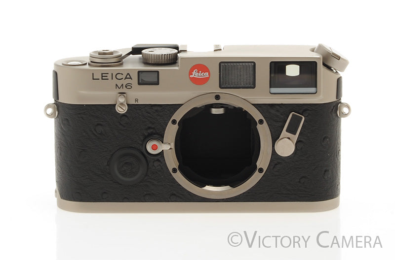 Leica M6 Titanium Ostrich Leather 35mm Rangefinder Camera Body w/ Box  [EXC+]