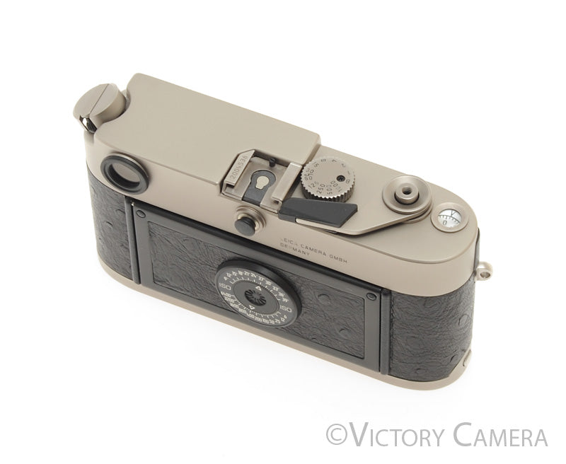 Leica M6 Titanium Ostrich Leather 35mm Rangefinder Camera Body w/ Box  [EXC+]