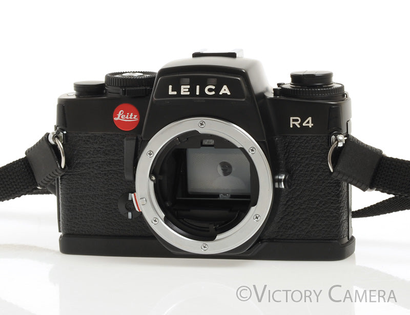 Leica R4 Black 35mm Film Camera Body -New Seals- [EXC-] - Victory Camera