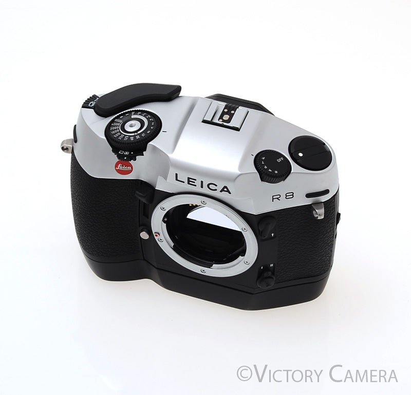 Leica R8 Chrome SLR Film Camera w/ Motor Winder [EXC+] - Victory Camera