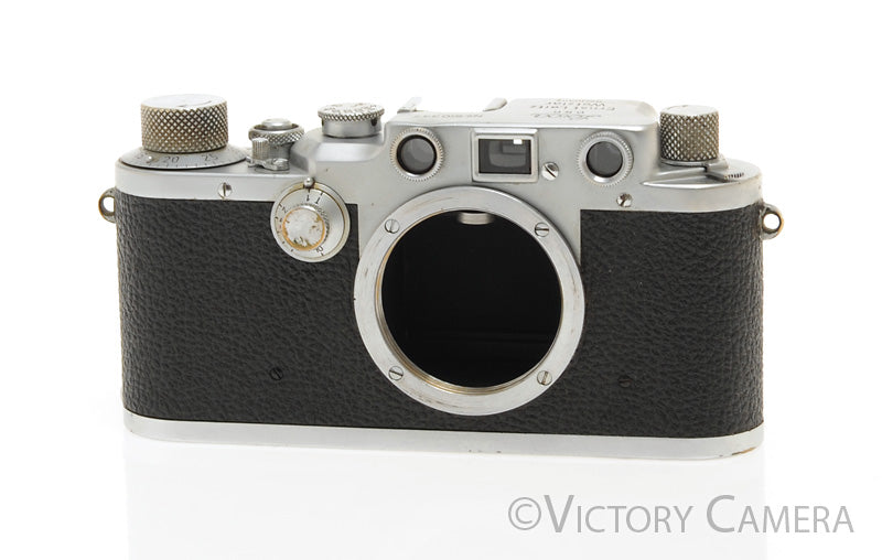 Leica IIIC 35mm Chrome Rangefinder Camera Body  [EXC] - Victory Camera