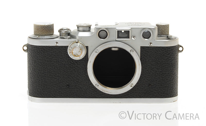 Leica IIIC 35mm Chrome Rangefinder Camera Body  [EXC] - Victory Camera