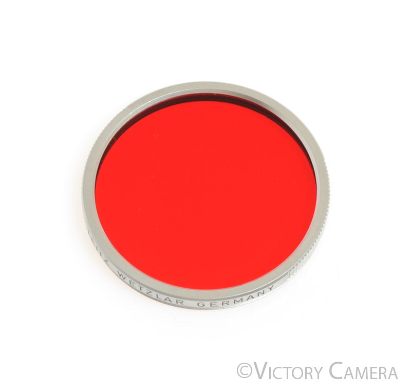 Leica Leitz E43 Red Chrome Filter w/ Case #13191 XGPOO for 50mm Summilux -- [MINT] - Victory Camera