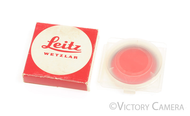 Leica Leitz E43 Red Chrome Filter w/ Case #13191 XGPOO for 50mm Summilux -- [MINT] - Victory Camera