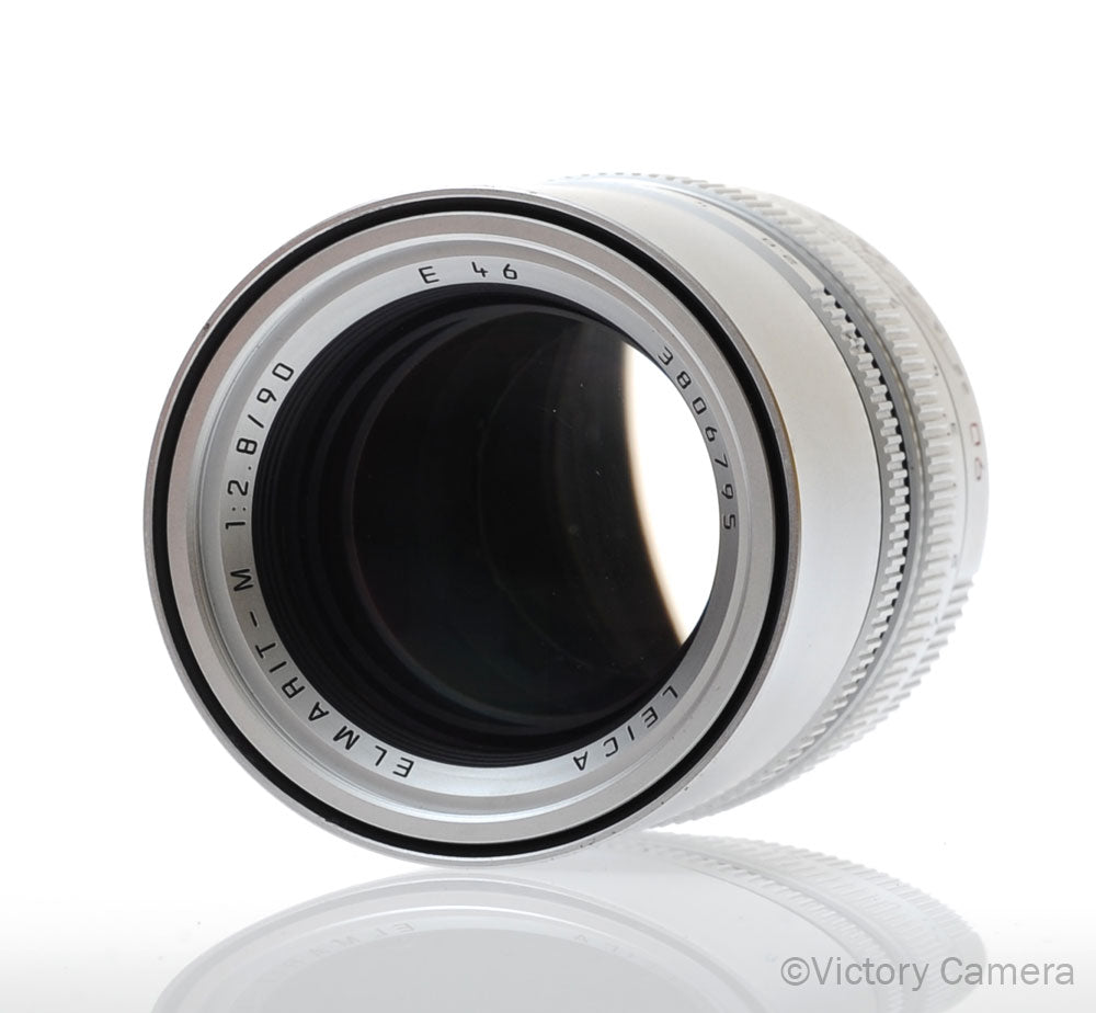 Leica Elmarit-M 90mm f2.8 11808 Chrome Telephoto Prime Lens for M Mount [EXC-] - Victory Camera