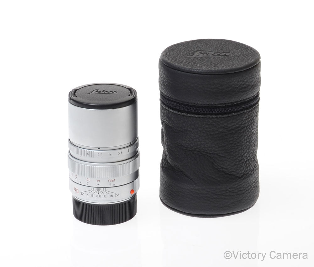 Leica Elmarit-M 90mm f2.8 11808 Chrome Telephoto Prime Lens for M Mount [EXC-] - Victory Camera