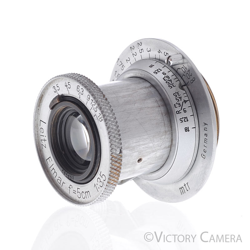 Leica Elmar 5cm 50mm f3.5 L39 LTM Screw Mount Lens -YYE CLA- [EXC] - Victory Camera