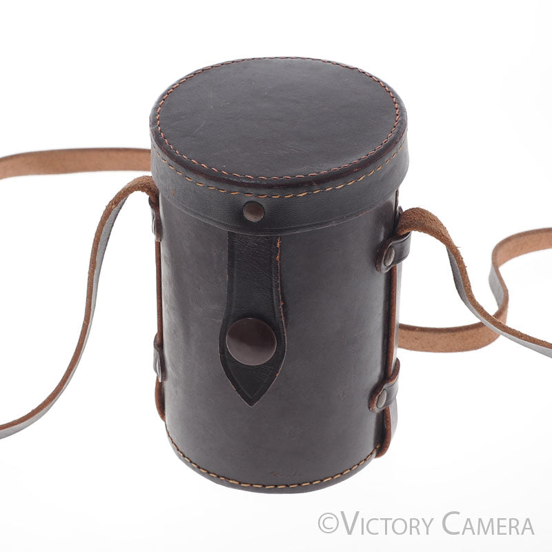 Leica Leitz Wetzlar Brown Leather Lens Case ~5" x 3" [EXC] - Victory Camera