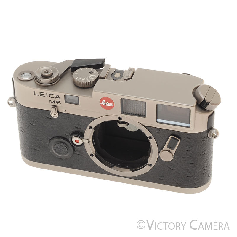 Leica M6 Titanium w/ Ostrich Leather 35mm Rangefinder Camera Body [EXC] - Victory Camera
