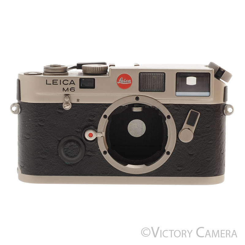 Leica M6 Titanium w/ Ostrich Leather 35mm Rangefinder Camera Body [EXC] - Victory Camera