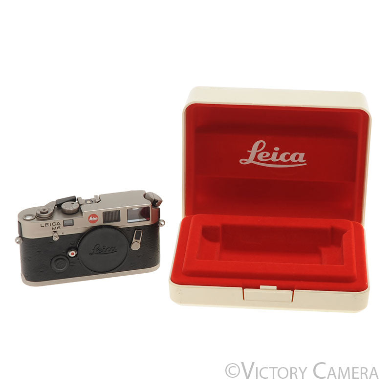 Leica M6 Titanium w/ Ostrich Leather 35mm Rangefinder Camera Body [EXC] - Victory Camera