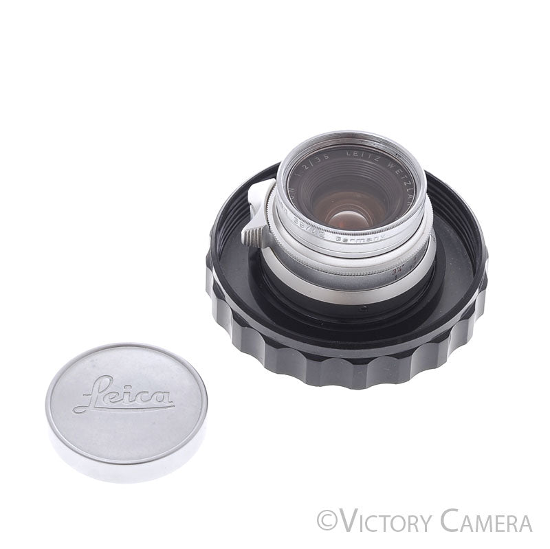 Leica Rare Summicron 35mm f2 8 Element LTM Lens w/ Bubble -YYE CLA- [EXC] - Victory Camera