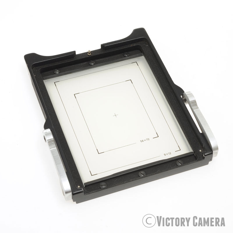 Linhof 9x12 グラウンド グランド ガラスバック Linhof Technika Camera 4x5 Ground Glass Back w/ 9x12 & 56x72 Marks [EX