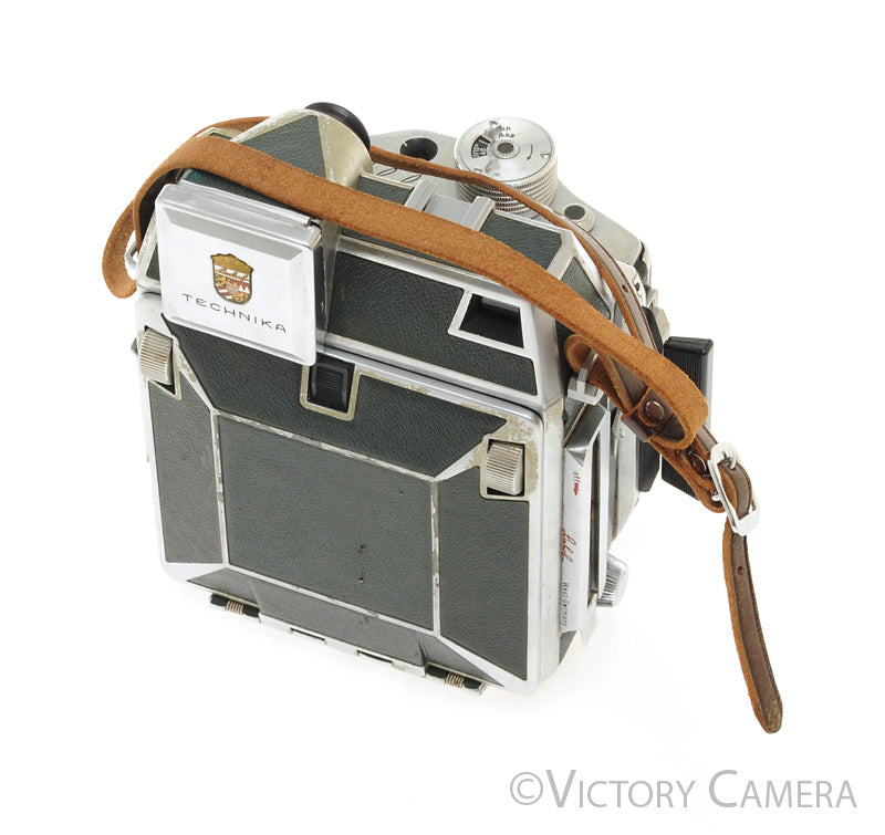 Linhof Technika III Green 6x9 Camera, 3 Lenses, Ground Glass, Grip [EX