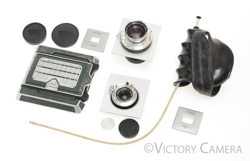 Linhof Technika III Green 6x9 Camera, 3 Lenses, Ground Glass, Grip [EXC] - Victory Camera