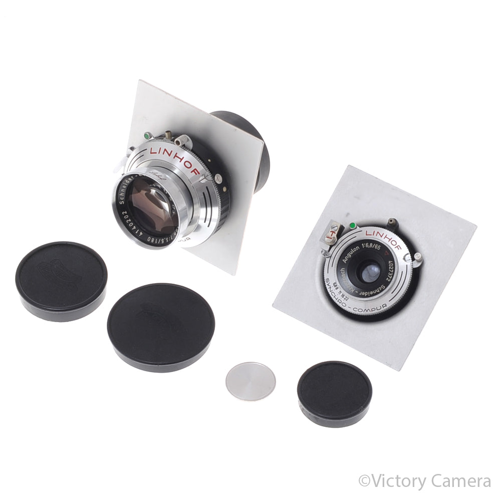 Linhof Technika III Green 6x9 Camera, 3 Lenses, Ground Glass [EXC] - Victory Camera