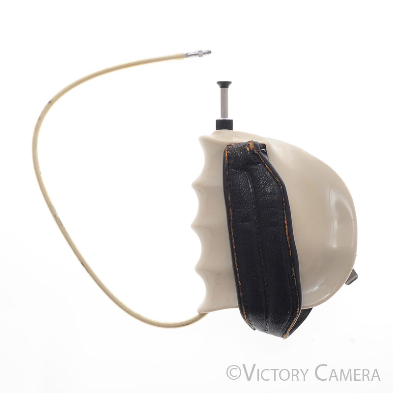 Linhof Technica V White Left Hand Grip w/ Cable Release [EXC] - Victory Camera