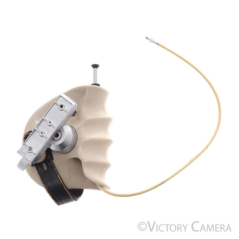 Linhof Technica V White Left Hand Grip w/ Cable Release [EXC] - Victory Camera