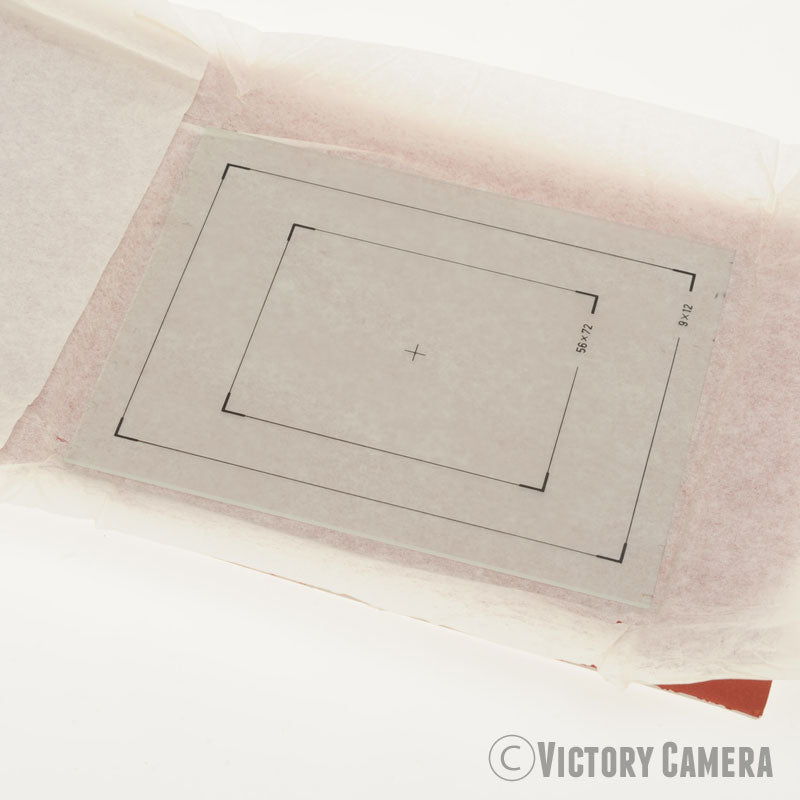Linhof Original 4x5 Ground Glass w/ 9x12 & 56x72 Marks - Victory Camera