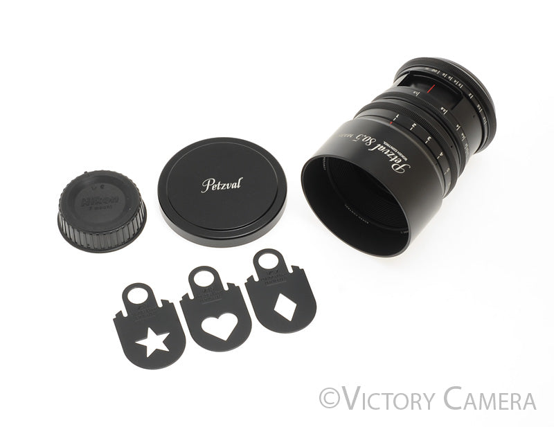 Lomography Petzval アートレンズ　Nikon F New Petzval 80.5 f/1.9 MKII Basic Art Lens Satin Brass Nikon
