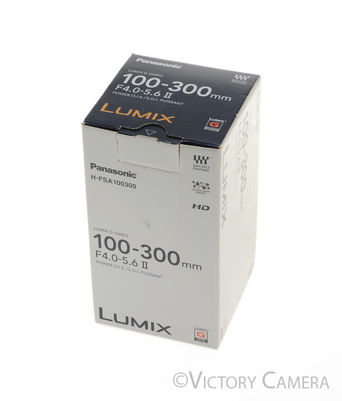 Panasonic Lumix G VARIO 100-300mm f4-5.6 II Power OIS Lens for m43 [MINT-] - Victory Camera