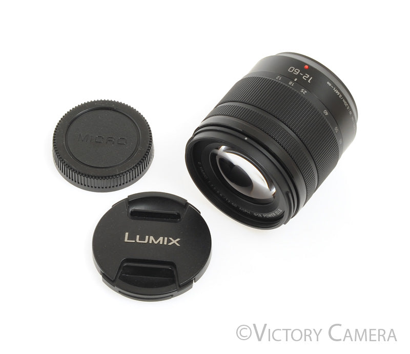 Panasonic Lumix 12-60mm f3.5-5.6 G Vario Power O.I.S. Lens for M4/3 [MINT-] - Victory Camera