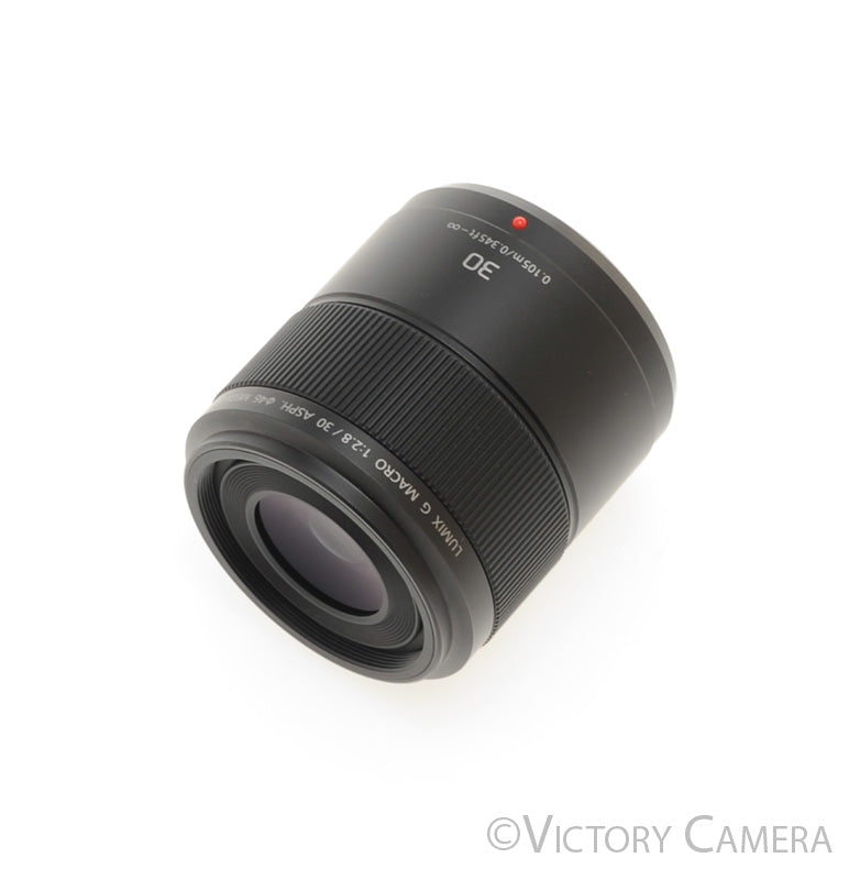 Panasonic Lumix G Macro 30mm f2.8 ASPH Mega OIS Macro Lens for M4/3 [EXC+] - Victory Camera