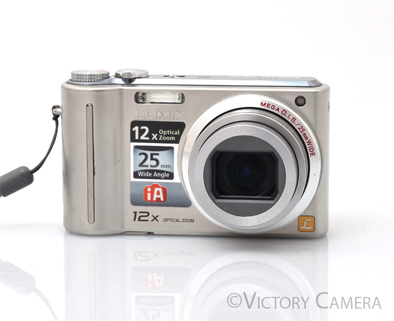 Panasonic Lumix DMC-ZS1 Silver 10MP Digital Point and Shoot Camera [GOOD] - Victory Camera