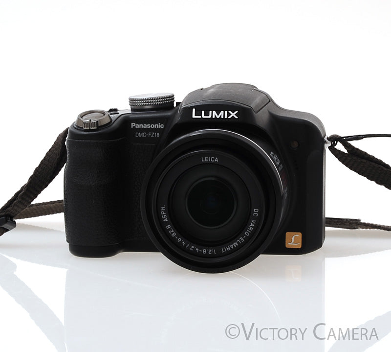Panasonic Lumix DMC-FZ18 Black 8.1MP Digital Point and Shoot Camera [EXC-] - Victory Camera