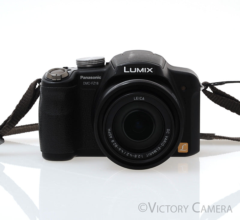 Panasonic Lumix DMC-FZ18 Black 8.1MP Digital Point and Shoot Camera [EXC-] - Victory Camera