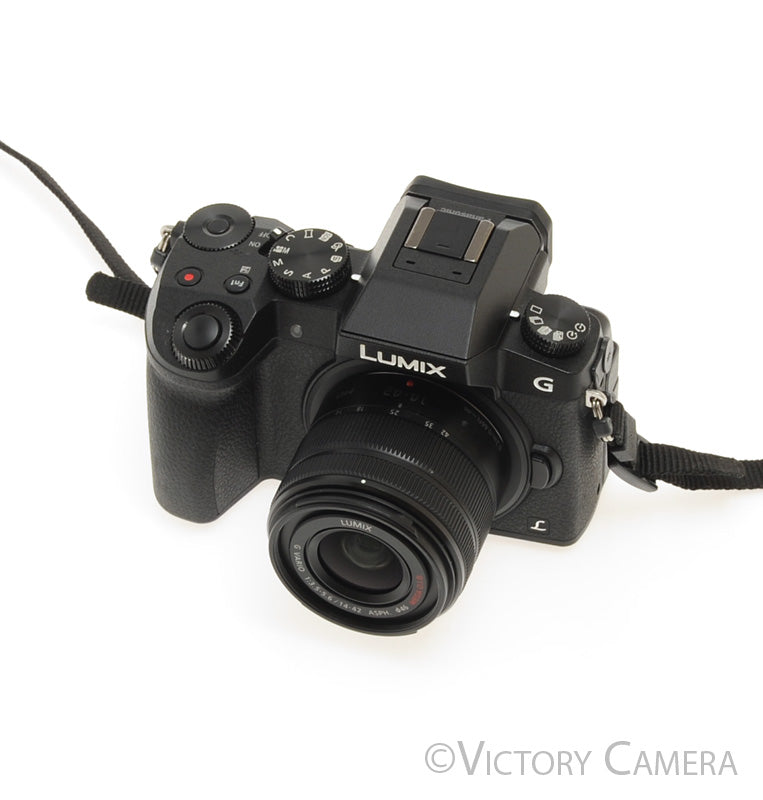 Panasonic Lumix DMC-G7K 16.0MP Mirrorless Camera w/ 14-42mm Lens [EXC+] - Victory Camera