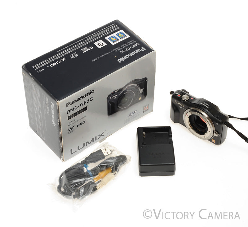 Panasonic Lumix GF3 12.1MP Micro Four Thirds Camera  [EXC] - Victory Camera