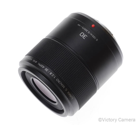 Lumix G 30mm f2.8 ASPH. Mega O.I.S. Macro Lens for Micro 4/3 [EXC+] image 1