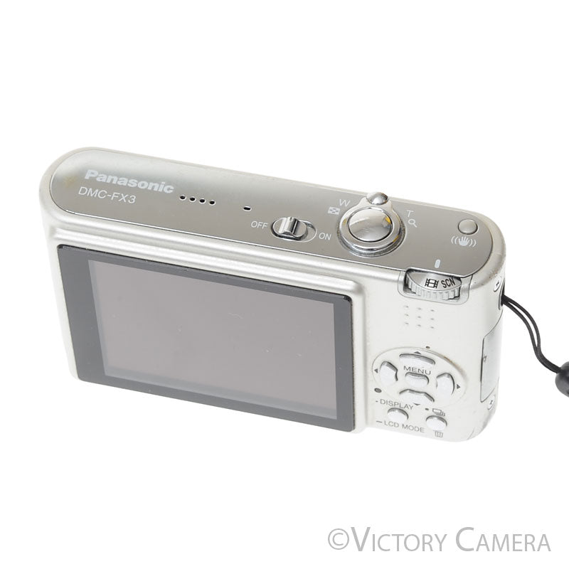 Panasonic Lumix DMC-FX-3 Black 6MP Digital Point and Shoot Camera - Victory Camera